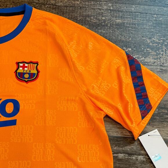 Nike F.C. Barcelona Soccer Jersey Shirt Top Pre Match Mens XL DH7688-837 NEW - Picture 4 of 12